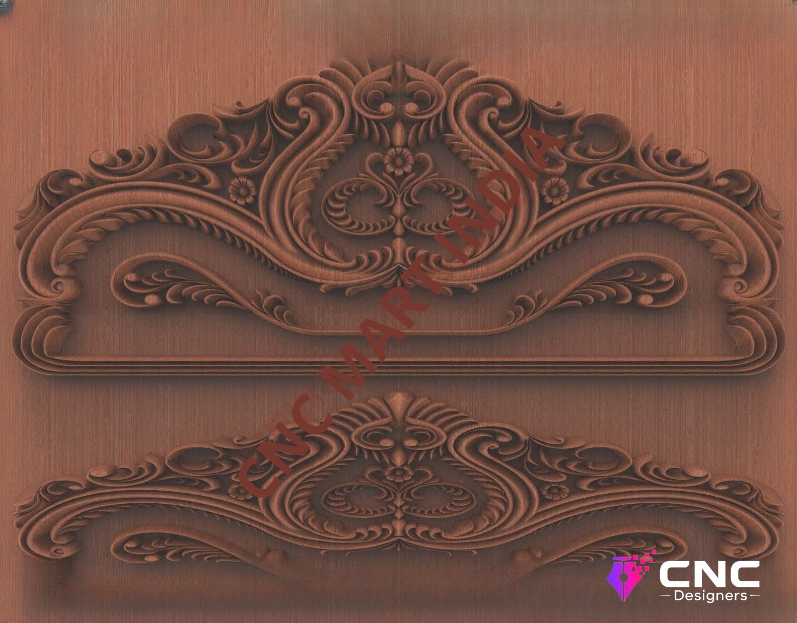 Beds & Sofa - BS-85 Classic Victorian Headboard Decorative Carving 3D Model